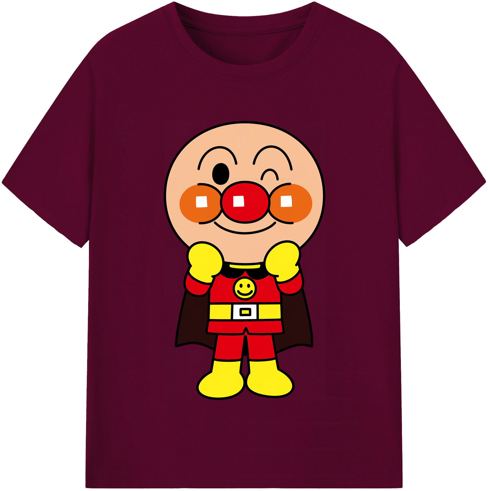 （画像用） アンパンマン Anpanman レディースカジュアルプリントTシャツ（綿100％）